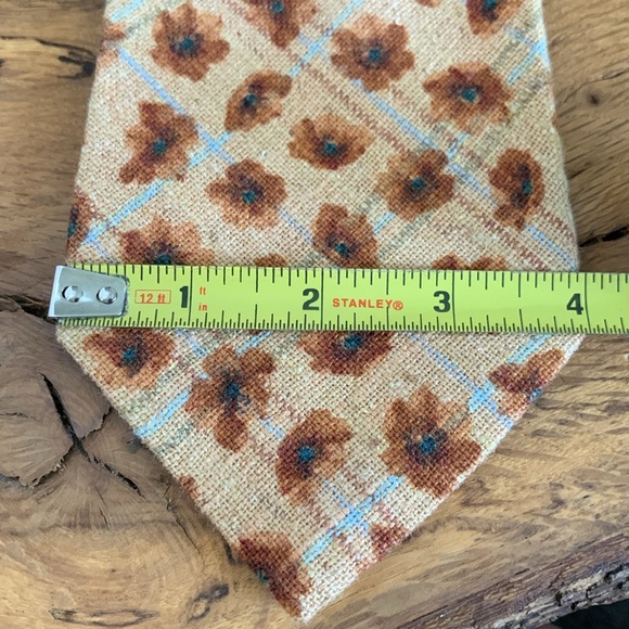 ERMENEGILDO ZEGNA FLORAL WOVEN SILK NECKTIE - Picture 10 of 13